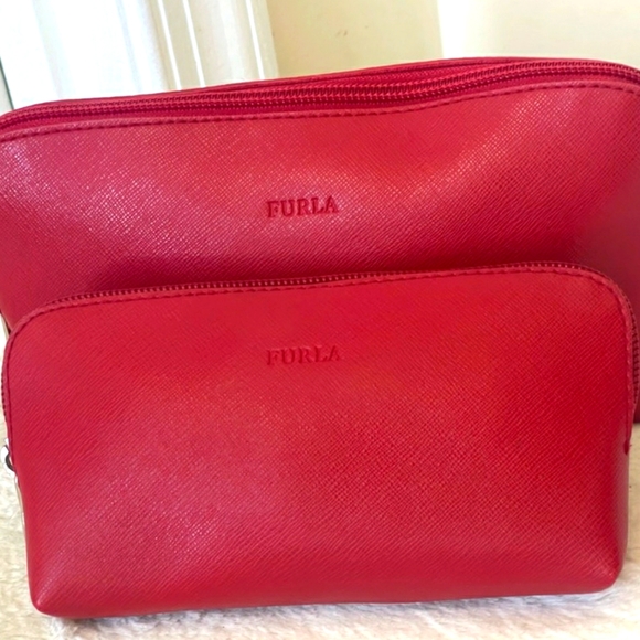 Furla Handbags - Furla Leather Pouches 2 set EUC